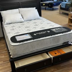 Chylanta Black Queen Sleigh Bed