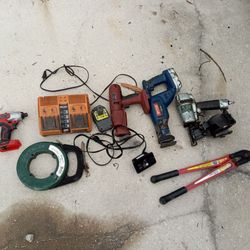 Power Tools Must Go Dewalt Ryobi, Ridgid Tools. NAil Gun