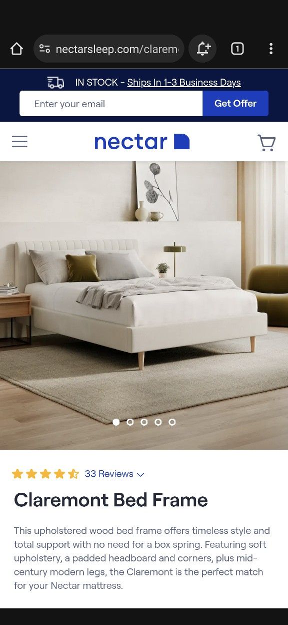 Nectar Claremont Bed And Frame