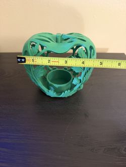 Green Apple Tea Light Holder – 3D Printed Fall Leaf Candle Lantern