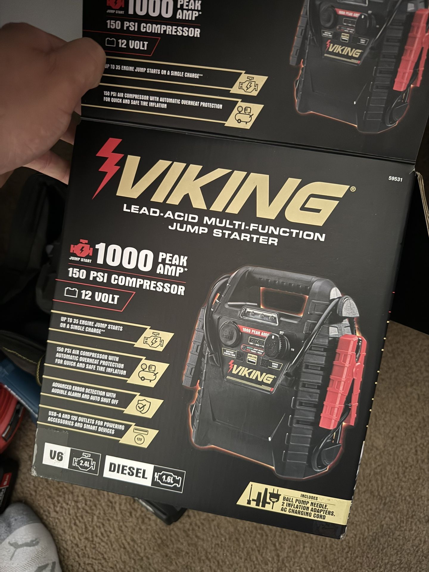 Viking Jump start Air Compressor 
