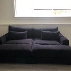 Oversized Square Arm Sleeper Couch