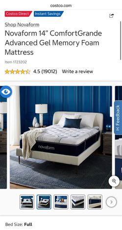 Novaform 14” ComfortGrande Advanced Gel Memory Foam Mattress