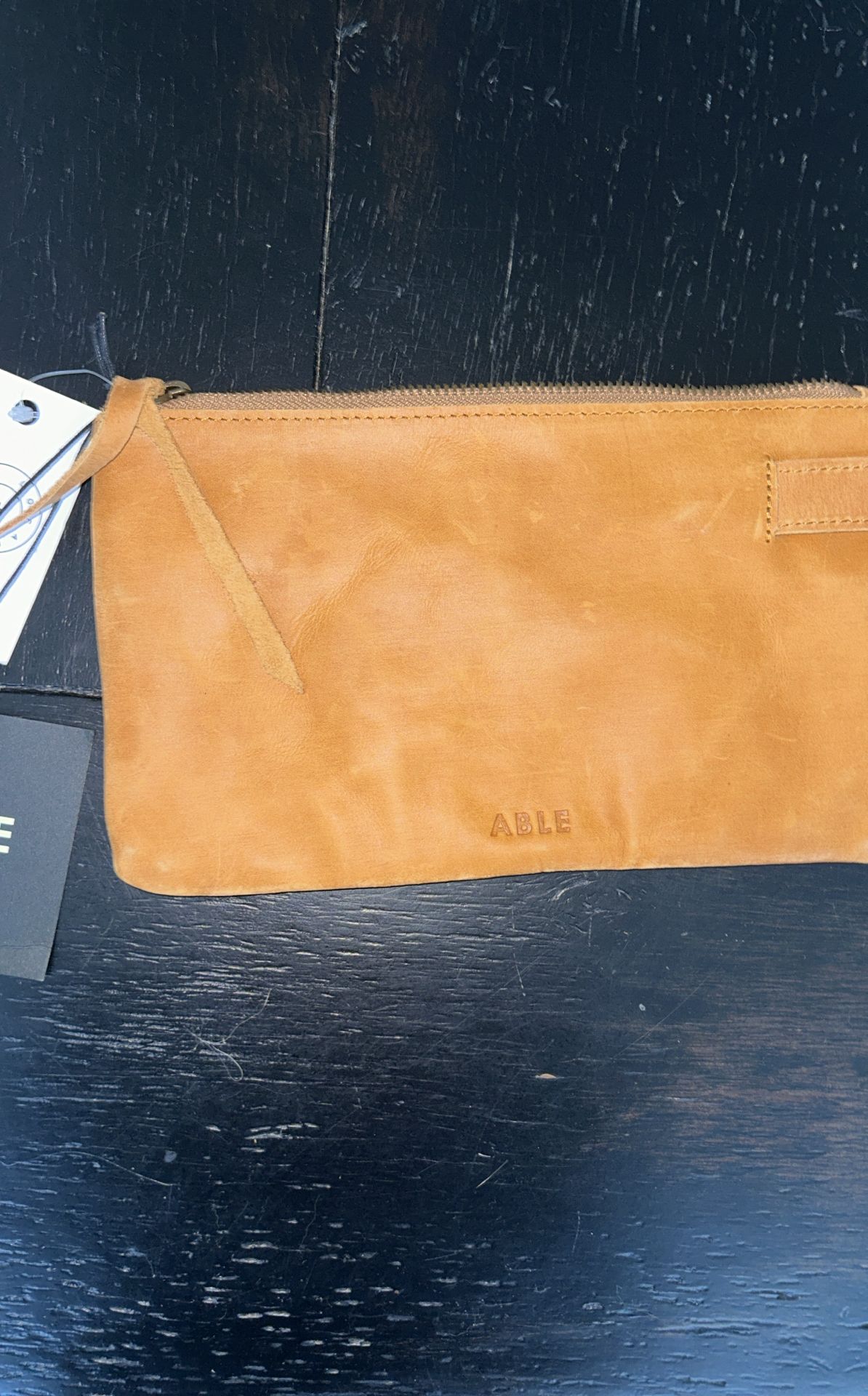ABLE Rachel Leather Wristlet