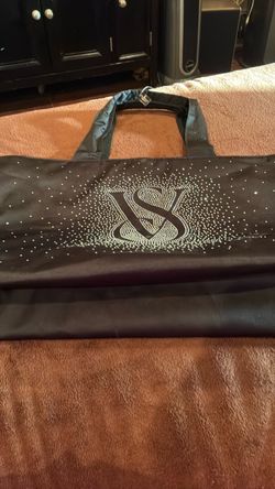 Victoria's Secret Black Rhinestone Tote Bag