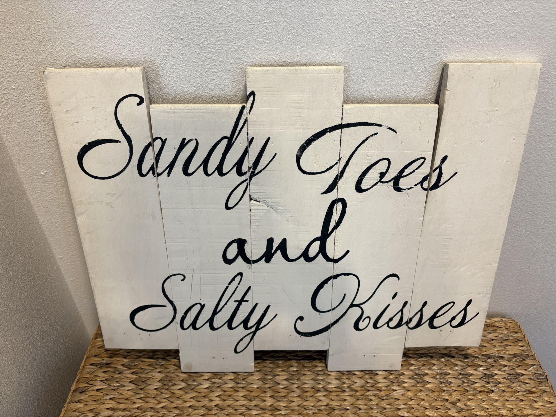 Black & White Pallet Style Beach House Wood Sign - Home Decor - Simi Valley