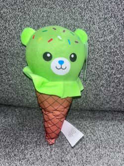 8" Ice Cream Cone Bear