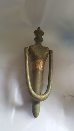 Antique brass door knocker