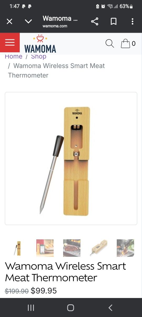 Wamoma Bluetooth Meat Thermometer.