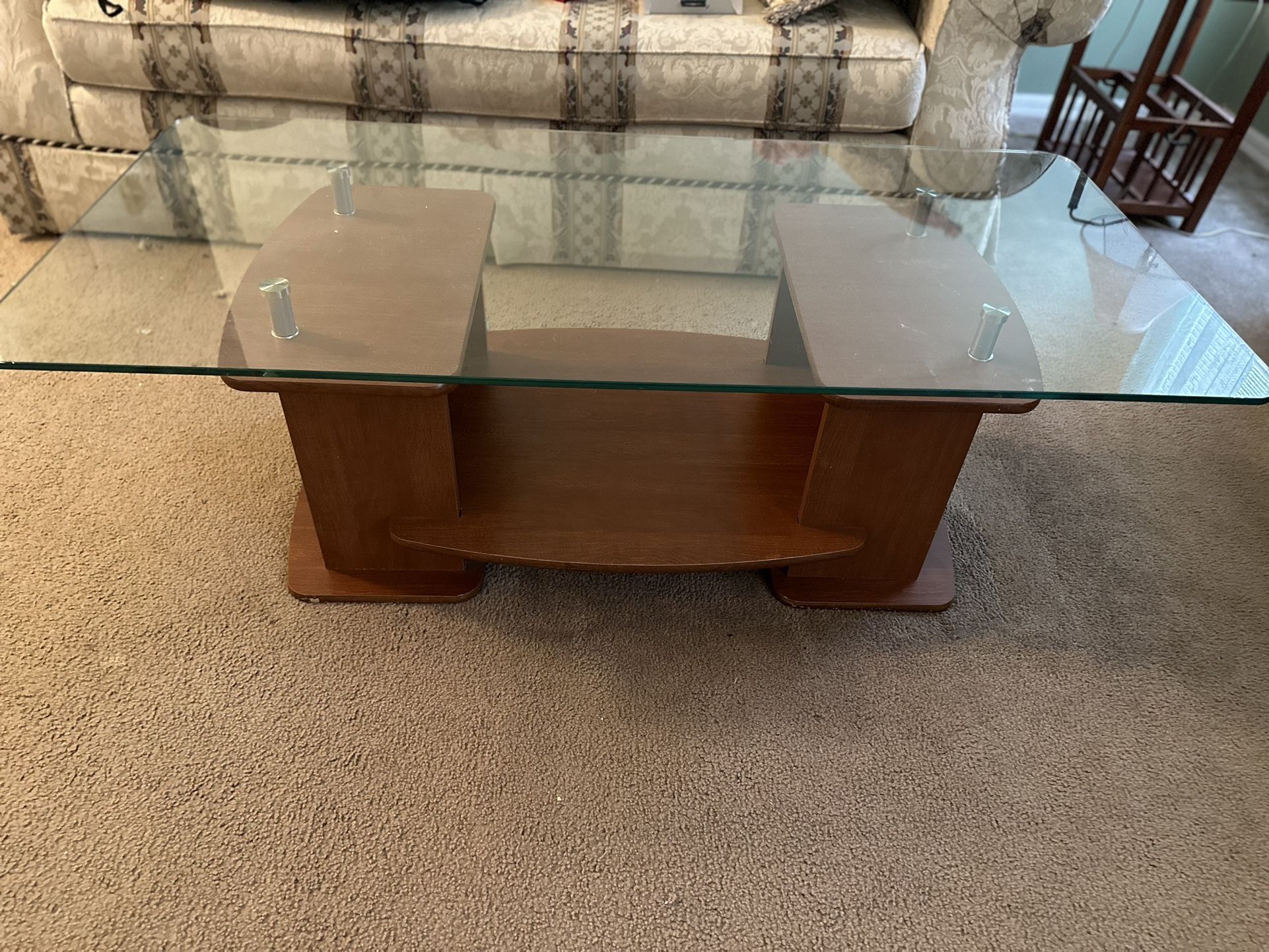 Glass Top Coffee Table