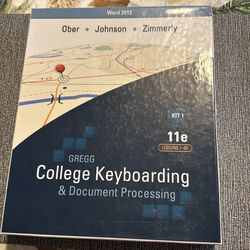 College keyboarding & Document processing books