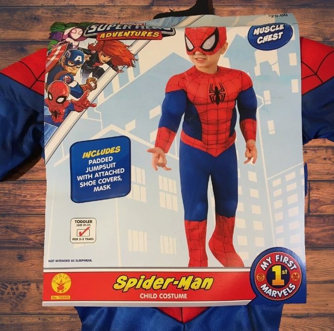 Toddler Marvel Spider-Man Halloween Costume Jumpsuit - 3T-4T