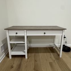 Grey And White Desk