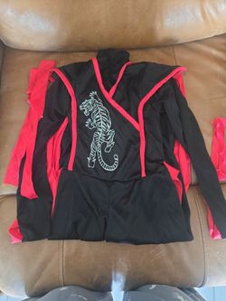 Black and Red Tiger Print Costume Top