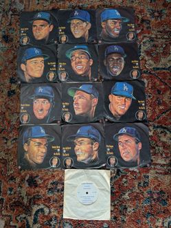 LA Dodgers Vin Scully Player Talk Records Set