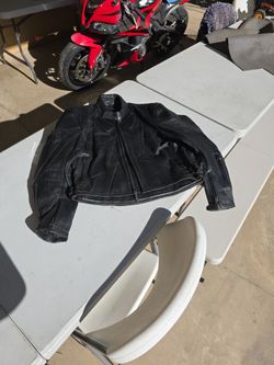 TEKNIC LEATHER MOTORCYCLE JACKET 