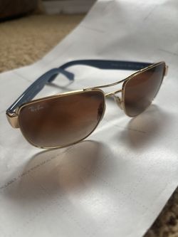 Ray-Ban Gold/Brown RB3530