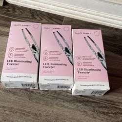 3 LED Illuminating Tweezers Each $8
