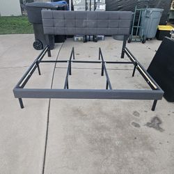 Upholstered King Bed Frame