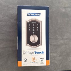 Schlage Touch Satin Nickel Electronic Keyless Deadbolt with Touchscreen 