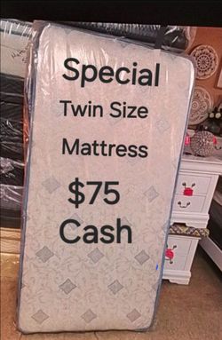 Good Deal Special Twin Size Mattress Only $75 cash
