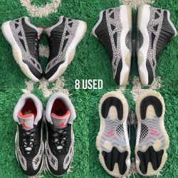 Air Jordan 11 Low IE Black Cement Size 8