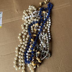Vintage Costume Jewelry Bead Necklaces Lot