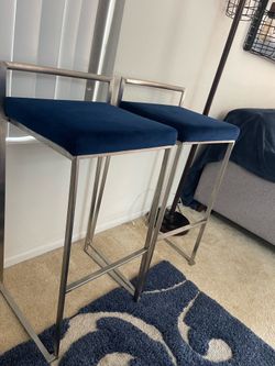 Bar stool chairs velvet