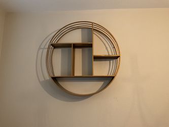 Gold Circular Shelve