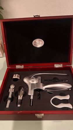 NEW Brookstone Wine Opener Gift Set and A Wine Cooler Sleeve