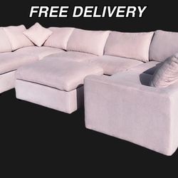 7 Piece Cloud Modular Sectional Sofa, Couch, Free Delivery