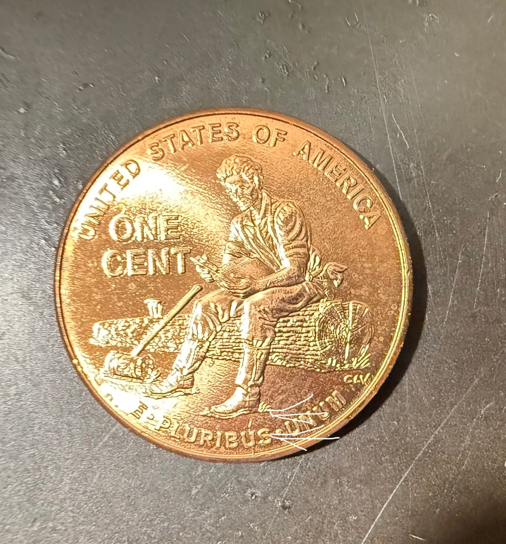 2009 BU Lincoln Penny with Bootstrap Crack Die Error