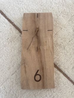 Rustic Wood Slab Wall Clock