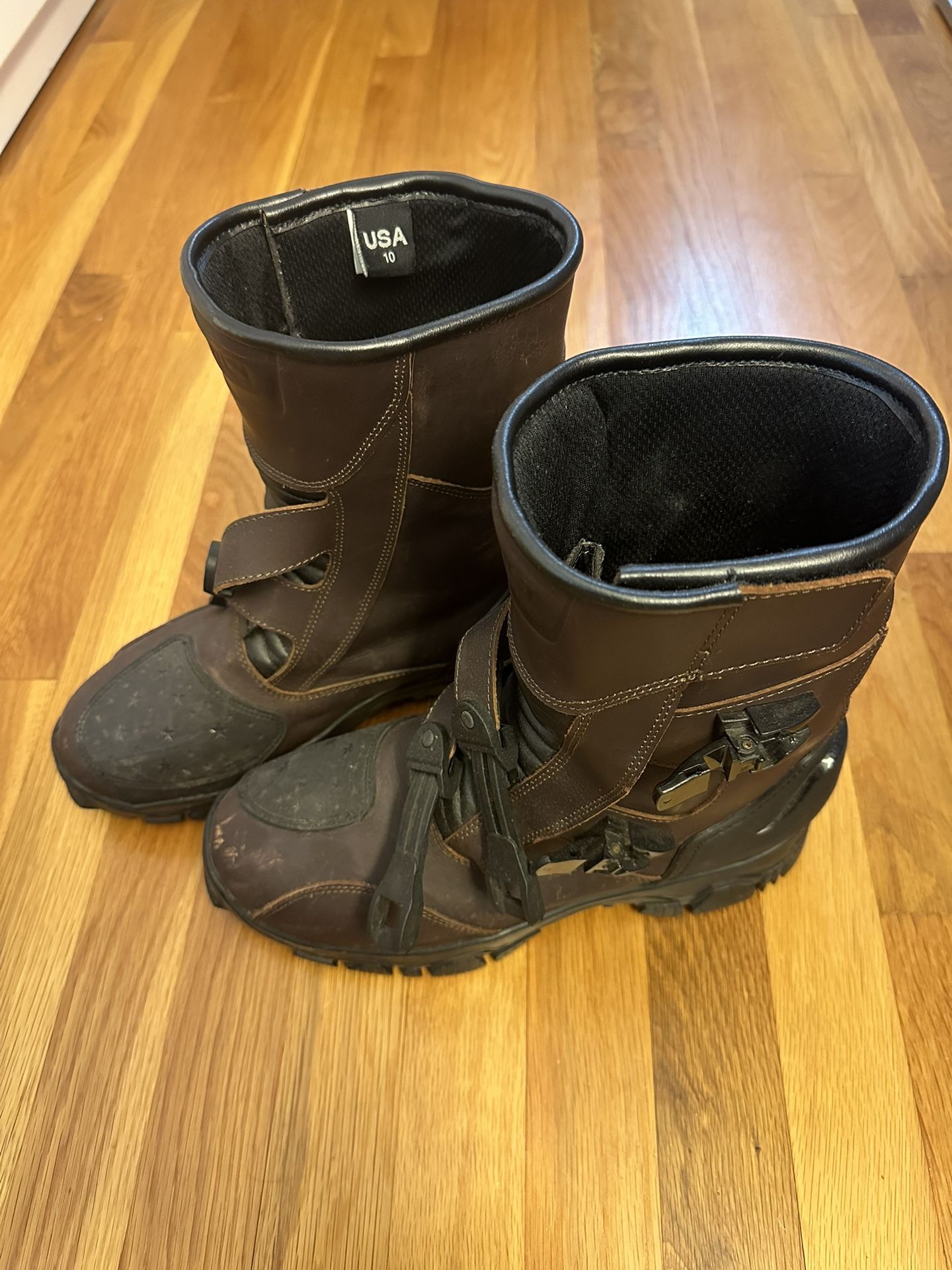 Sedici Vertice Low Mens Size 10 US Black Motorcycle Waterproof Boots 126365