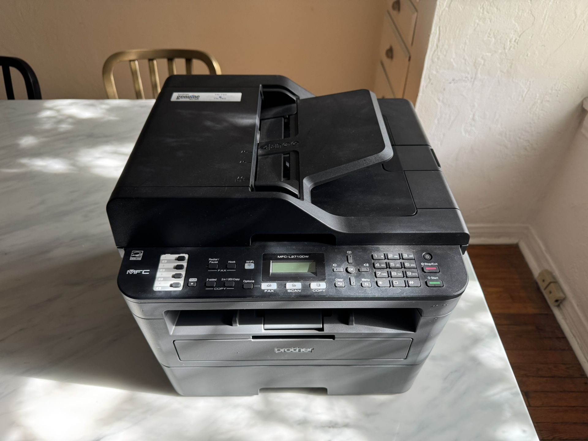 Brother Monochrome Laser Printer, MFCL2710DW, Wireless Networking, Duplex Printing