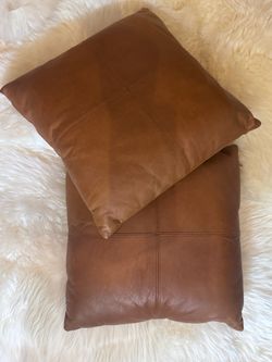 Genuine leather pillows