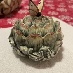 Butterfly Fitz and Floyd Sugar Bowl 