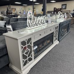 74 Inch TV STAND HEAT FIREPLACE