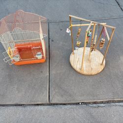 Birdcage And Play Structure