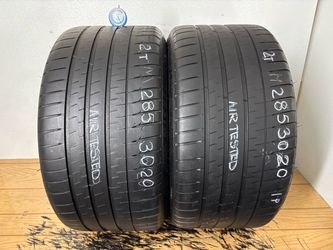 2 tires 285 30 20 Michelin pilot sport 4 s