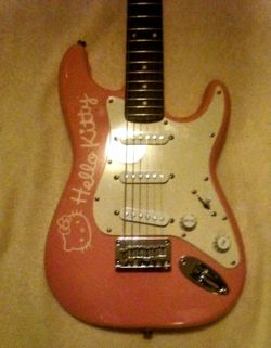 2006 Hello Kitty Fender Squire Mini Guitar 