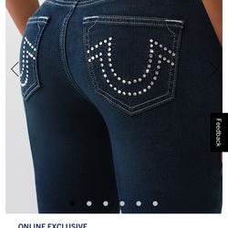 True Religion Crystal Rhinestone Jeans 32  (NWT)
