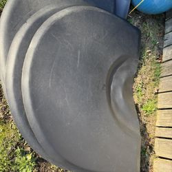 4 Free Semi Circle Padded Salon Mats 