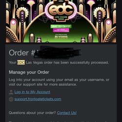 EDC 2026 GA+ Ticket For Sale