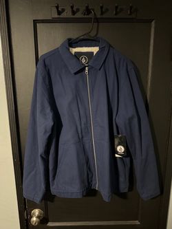 Volcom Navy Blue Zip-Up Jacket- Size Large- New with tags