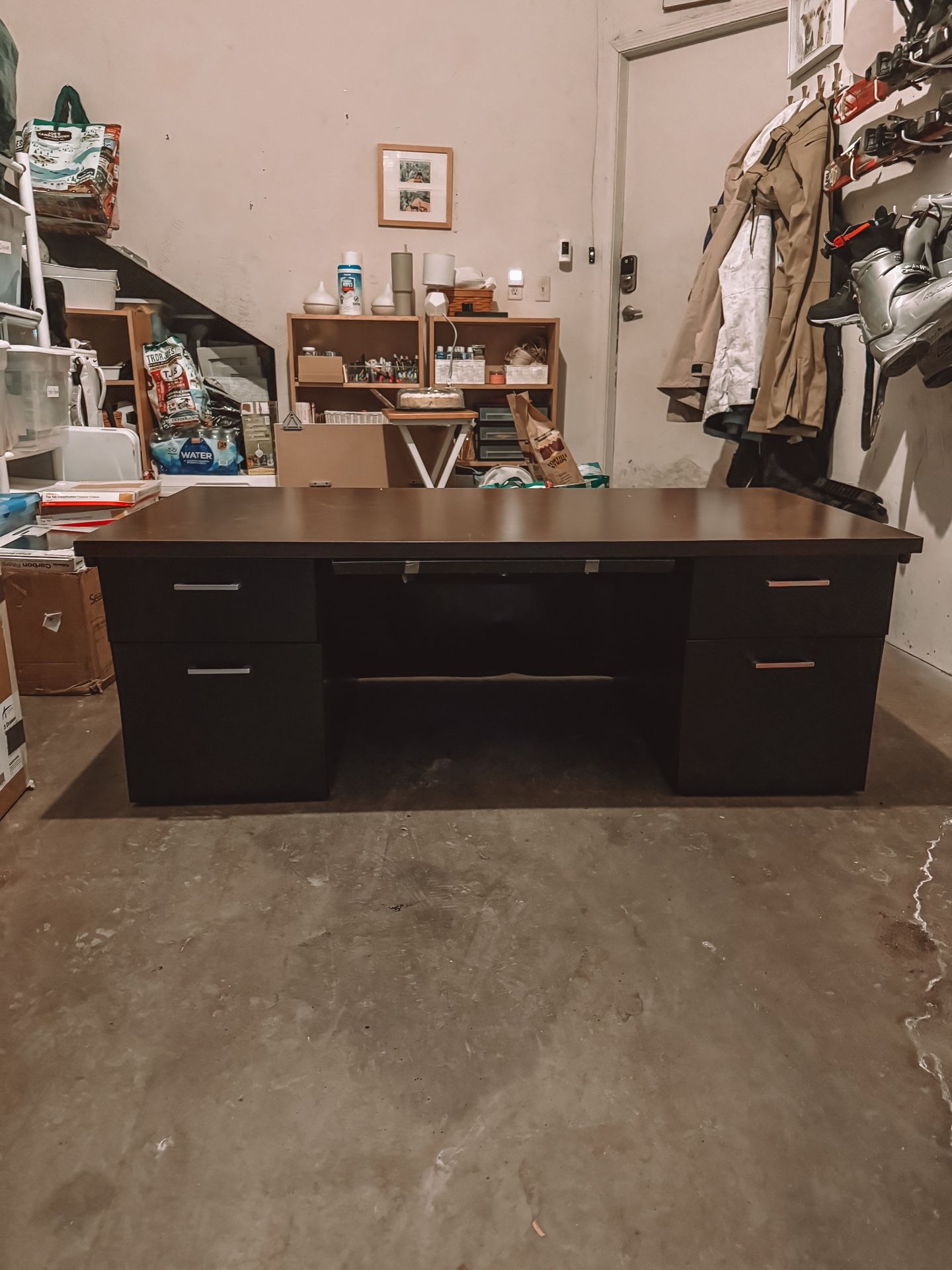 Double Pedestal Steel Desk – Lightly Used!