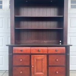 Hard Wood Bookcase Shelf Cabinet 