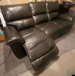 Brown Leather Sofa