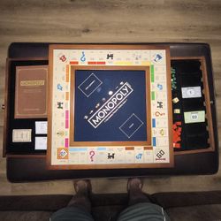 Brand New Never Used Wood Monopoly Luxory Edition