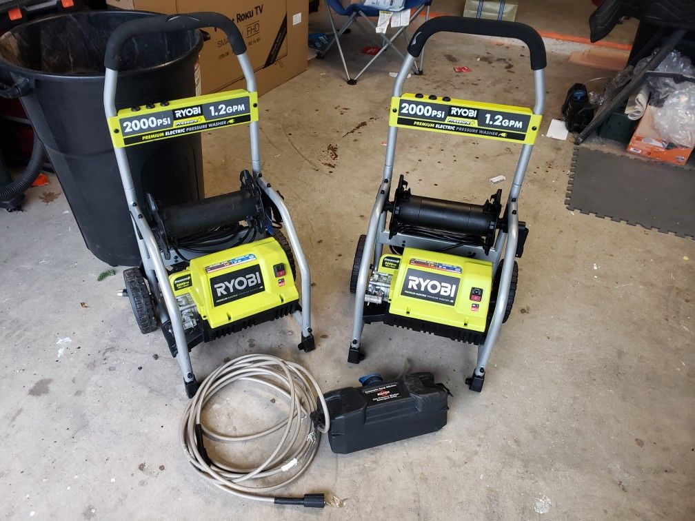 Ryobi 2000 PSI pressure washers for Sale in Frisco, TX OfferUp